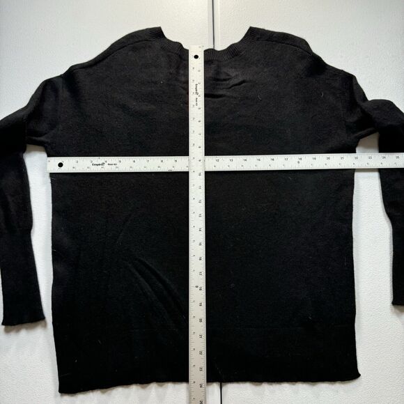 Halogen Cashmere Sweater Women’s S Black Pullover Crewneck Casual Preppy Comfy - Picture 4 of 7